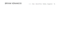 Tablet Screenshot of bryanvenancio.com